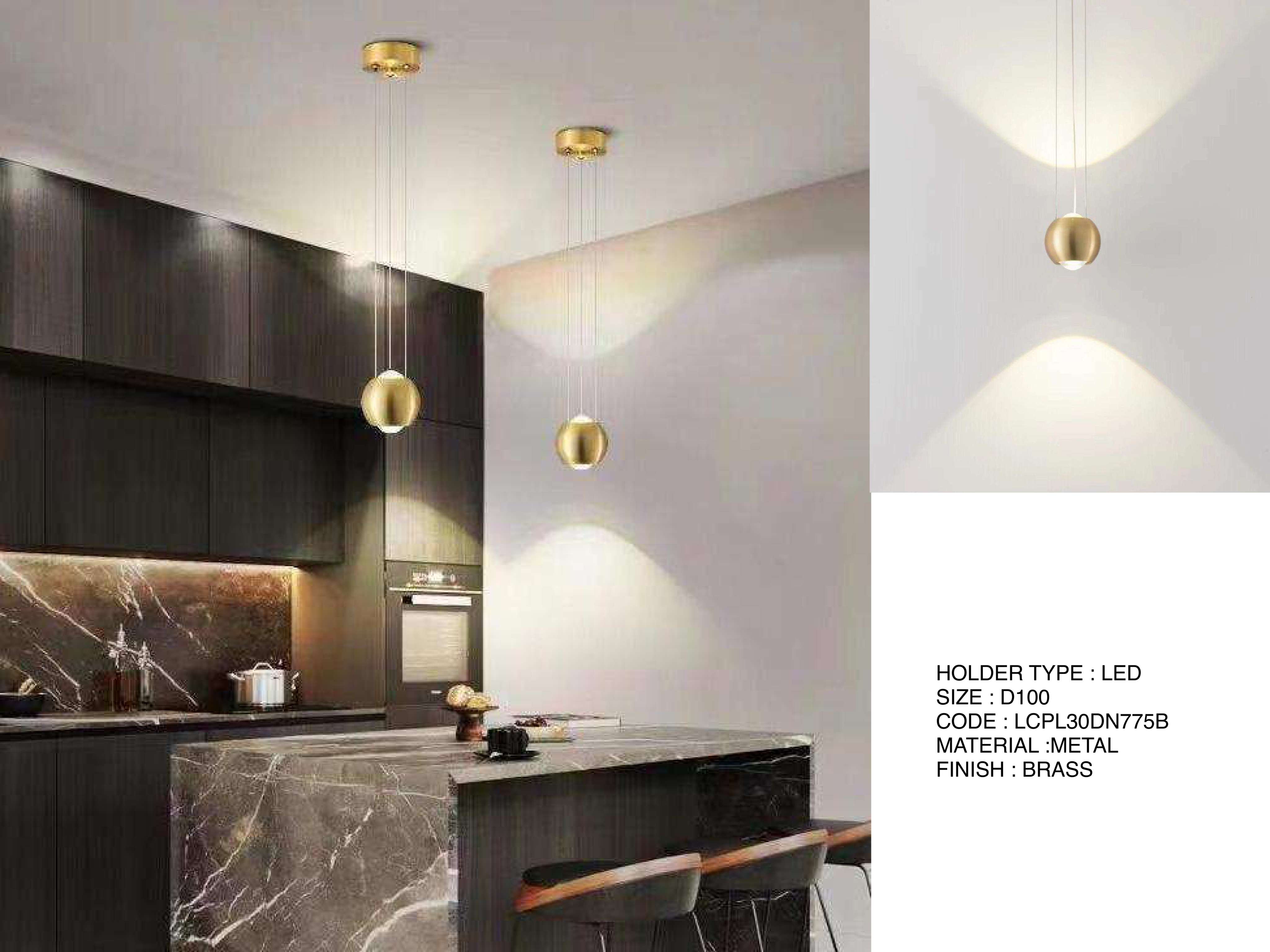 Beyond Lights - Brass Pendant Light- LCHL